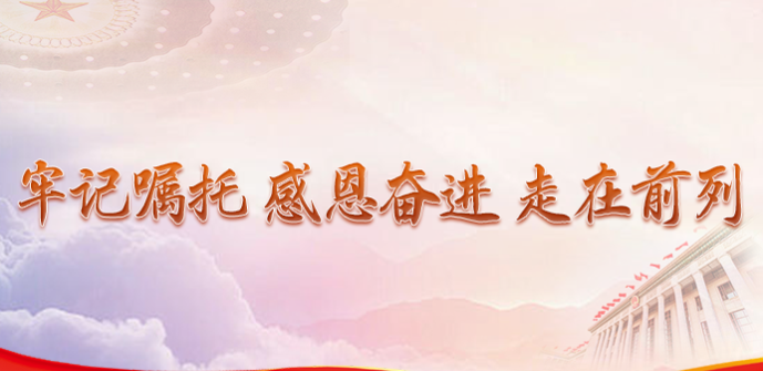 牢記囑托 感恩奮進(jìn) 走在前列